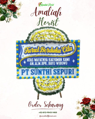 Papan Bunga Duka di Loji