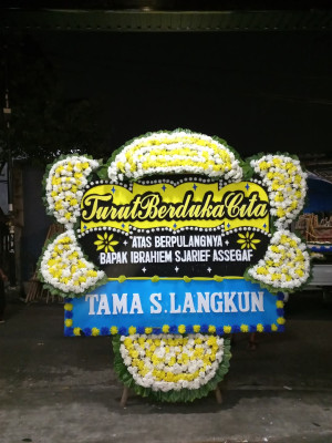 Papan Bunga Duka di Loji